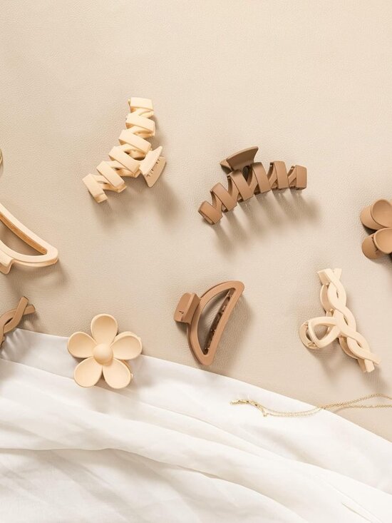 8PCS Hair Clips for Women, Flower Claw Clips for Thick Hair, Non-Slip Hair Acces - Picture 7 of 7